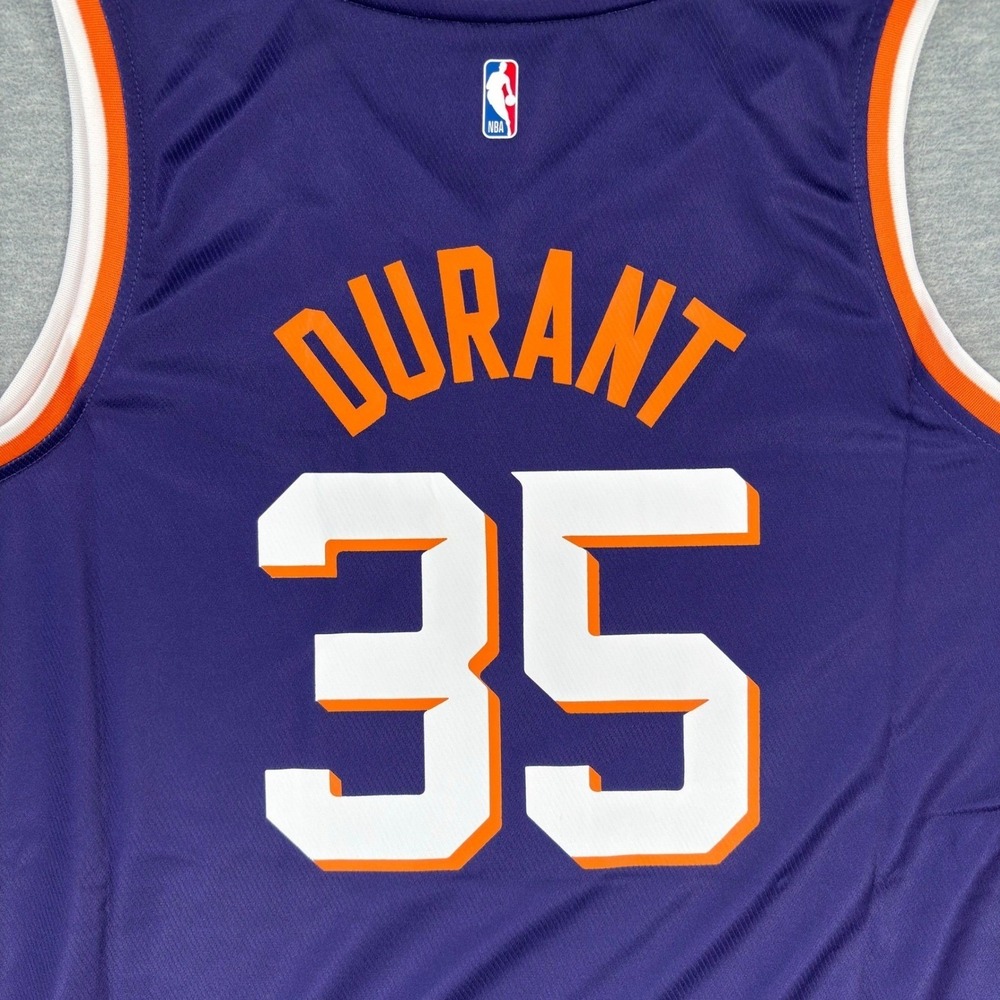 Fanatics NBA Phoenix Suns Kevin Durant 35 Jersey Purple kids Large New - Picture 9 of 13